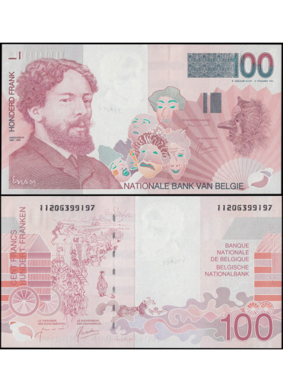 BELGIO 100 Francs 1995 BB+